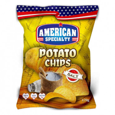 American Specialty Potato Chips Salt 170gm