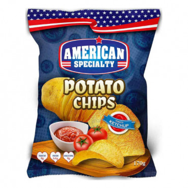 American Specialty Potato Chips Tomato Ketchup 170gm