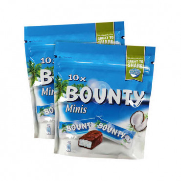 Bounty Coconut Milk Chocolate Mini Bars 2 x 285gm
