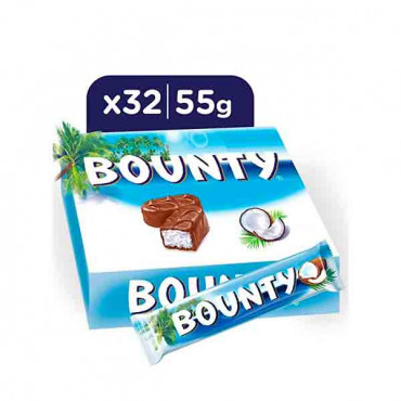 Bounty Milk Chocolate 32 x 55gm
