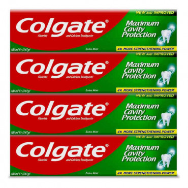Colgate Toothpaste Extra Mint 4 x 100ml