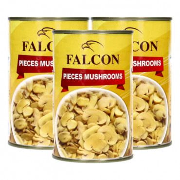 Falcon Mushroom Pieces 425gm 2 + 1 Free