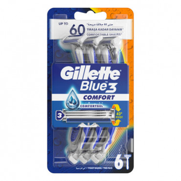 Gillette Blue 3 Comfort 6 Disposable Razors