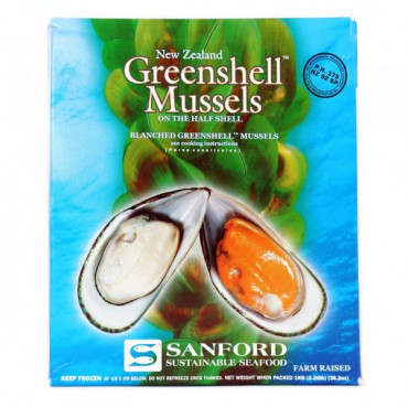 Greenshell Half Shell Mussels 907gm