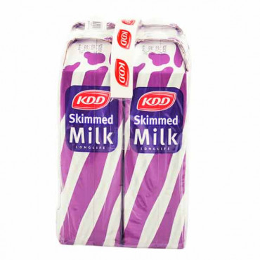 KDD Long Life Skimmed Milk 4 x 1Ltr