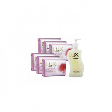Lux Beauty Soap Mag Beauty 6S*120gm+240ml Hw Free