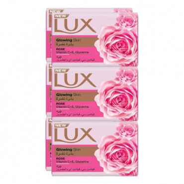 Lux Soap Glowing Skin Rose 6 x 170gm