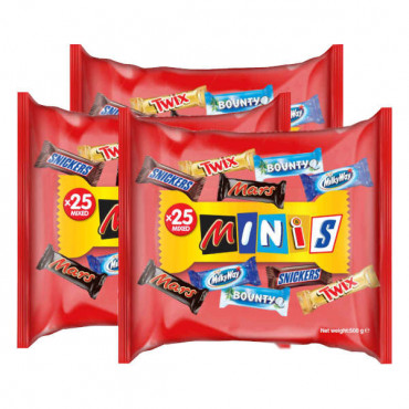 Mars Mix of Minis Chocolate 3 x 500gm
