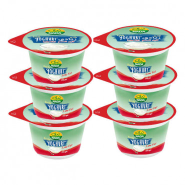 Nada Fresh Yoghurt Low Fat 6 x 170gm