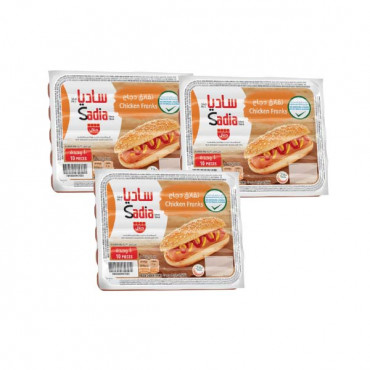 Sadia Chicken Franks Regular 3 x 340gm