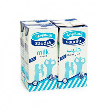 Saudia Low Fat Milk Long Life 4 x 1Ltr