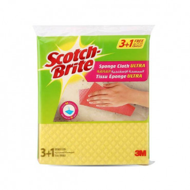 Scotch Brite Sponge Cloth Ultra 3+1 Free
