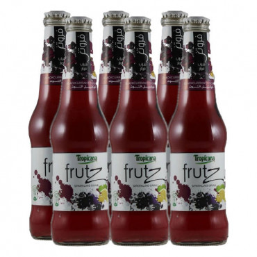 Tropicana Frutz Blackcurrant Bottle 6 x 300ml