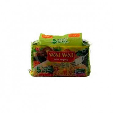 Wai Wai 123 Noodles Vegetables 5 x 75gm