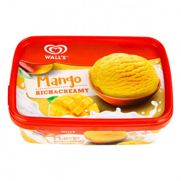 Wall's Rich & Creamy Ice Cream Mango 1Ltr